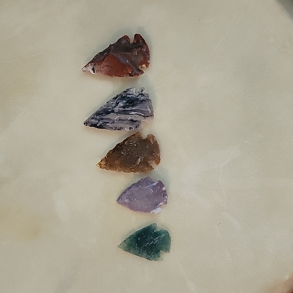 Arrow Heads Small Gifts & Collectibles Natural Gemstones 5 Pieces